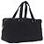 CHANEL Choco Bar Hand Bag Cotton Black Gold CC