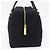 CHANEL Choco Bar Hand Bag Cotton Black Gold CC - vista 4