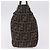 FENDI Zucca Canvas Hand Bag Black Brown - vista 3