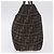 FENDI Zucca Canvas Hand Bag Black Brown - vista 4