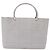 CHANEL Choco Bar Hand Bag Nylon Gris Plata CC - vista 13