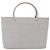 CHANEL Choco Bar Hand Bag Nylon Gris Plata CC - vista 2
