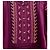 Antik Batik Vestido largo de algodón violeta con bordados étnicos - vista 10