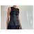 Pinko Ärmelloses Top oder Tanktop aus schwarzem Satin und Mesh Gr. S oder 36 - Ansicht 4