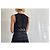 Pinko Ärmelloses Top oder Tanktop aus schwarzem Satin und Mesh Gr. S oder 36 - Ansicht 7