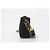 Borsa a tracolla Chanel in camoscio nero con catena dorata - vista 2
