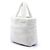 Tote Sac cabas Prada en shearling blanc avec logo - vue 2