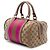 Borsa Boston Gucci Joy Small in tela GG beige con Web - vista 2
