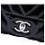 Chanel Black Jumbo Classic Chevron Patent Double Flap - vista 5