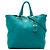 Borsa Tote Aperta Convertibile Prada Blue Vitello Daino
