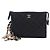 Chanel Black CC Quilted Lambskin Coco Charms Chain Wristlet Pouch