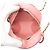 Chanel runde Clutch aus rosa gestepptem Lammleder mit Perlen und Kette - Ansicht 4