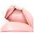 Chanel runde Clutch aus rosa gestepptem Lammleder mit Perlen und Kette - Ansicht 5