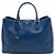 Prada Blue Large Saffiano Lux Gardeners Tote