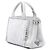 Bolsa Prada Small Denim Canapa Bijoux e Ilhoses Cinza - vista 2