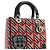 Dior Pink Medium Patent Sequin Embroidered Lady Dior - Ansicht 12