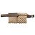 Bolso cinturón Gucci Beige GG Canvas Web con doble bolsillo