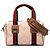 Gucci Mini GG Canvas Web Boston Bag Rosa