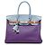 Hermès Purple Clemence Arlequin Birkin Retourne 30