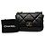 Chanel 19 Flap Medium aus schwarzem Lammleder - Ansicht 10