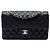 Chanel Black Medium Classic Caviar Double Flap