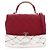 Chanel Red Small Quilted Lambskin Carry Chic Flap - Ansicht 5