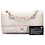 Chanel White Medium Classic Metallic Tweed Double Flap - Ansicht 7