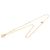 Collana Dior Gold con pendente rotondo logo placcato oro