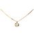 Collana Dior Gold con pendente rotondo logo placcato oro - vista 2