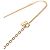 Collana Dior Gold con pendente rotondo logo placcato oro - vista 4