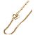 Collana Dior Gold con pendente rotondo logo placcato oro - vista 5