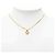 Collana Dior Gold con pendente rotondo logo placcato oro - vista 6