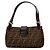 Borsa a tracolla Fendi in tela Zucca marrone