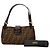Borsa a tracolla Fendi in tela Zucca marrone - vista 8