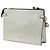 Clutch VLTN em couro metalizado prateado Valentino - vista 2