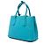 Prada Blue Medium Saffiano Cuir Double Satchel - vista 2