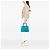 Prada Blue Medium Saffiano Cuir Double Satchel - vista 5