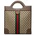 Borsa Tote Verticale Gucci Beige GG Supreme Web Ophidia