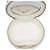Chanel Vanity Case Round Top Handle em Lambskin Matelassado Branco com Cristais e Pérolas e Corrente - vista 4