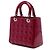 Dior Red Medium Patent Cannage Lady Dior - Ansicht 2