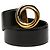 Cintura Trinity Cartier in pelle nera