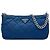 Bolsa Satchel Prada Blue Impuntu Tessuto