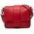 Bolsa Messenger Baguette Fendi em couro vermelho tamanho Medium