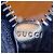 Clutch Gucci Black Microguccissima - vista 6
