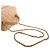 Vanity Maleta de Maquilhagem Chanel Beige CC em pele de cordeiro acolchoada com pega e corrente - vista 8