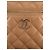 Vanity Maleta de Maquilhagem Chanel Beige CC em pele de cordeiro acolchoada com pega e corrente - vista 9