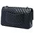 Chanel Medium Classic Chevron Lambskin Double Flap Schwarz - Ansicht 2
