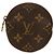 Louis Vuitton Brown Monogram Rundes Münzbeutel