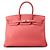 Hermès Borsa Hermes Birkin 35 Rose Lipstick in pelle Togo