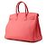 Hermès Borsa Hermes Birkin 35 Rose Lipstick in pelle Togo - vista 2
